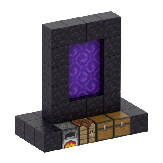 Nether portal + kiste