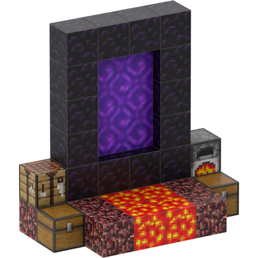 Nether portal med lava
